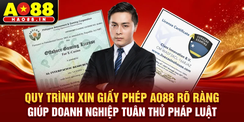 Quy trình xin giấy phép AO88 rõ ràng, giúp doanh nghiệp tuân thủ pháp luật và phát triển bền vững.